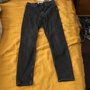 Washed black everlane jeans HIGH-RISE skinny